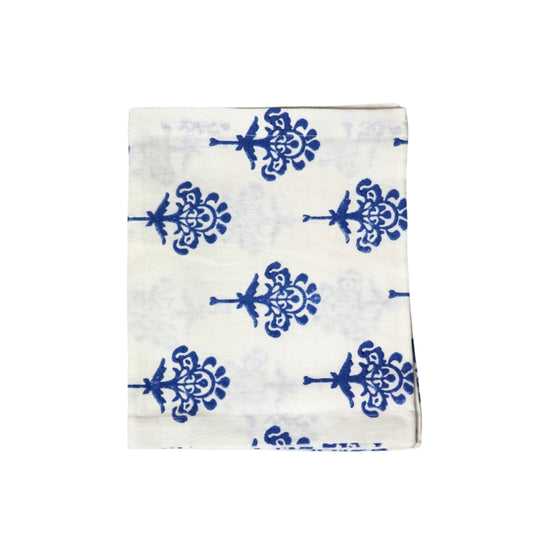 Blue Harmony Block-Printed Runner
