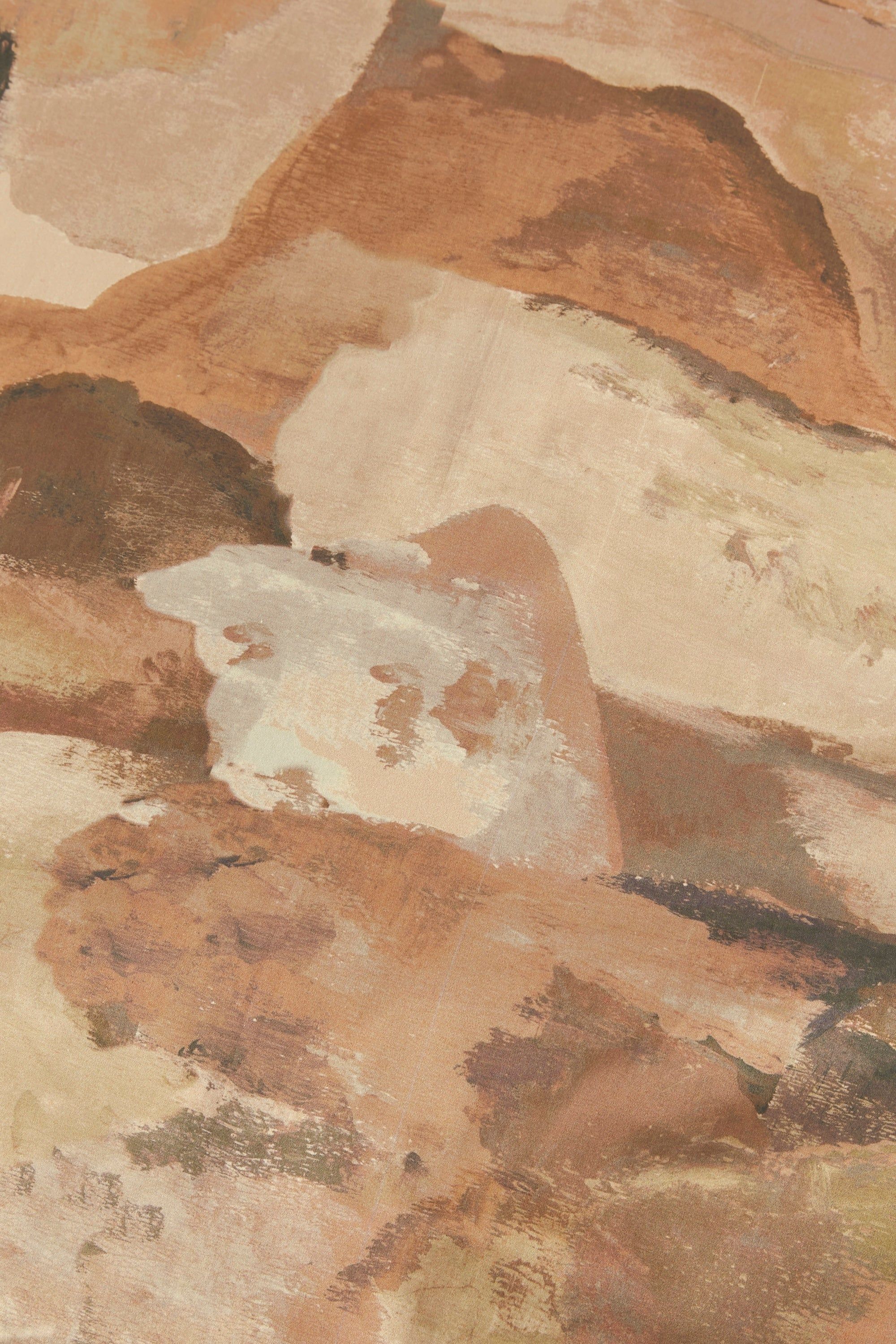 Landscape Duvet Cover - Cinnamon Brown