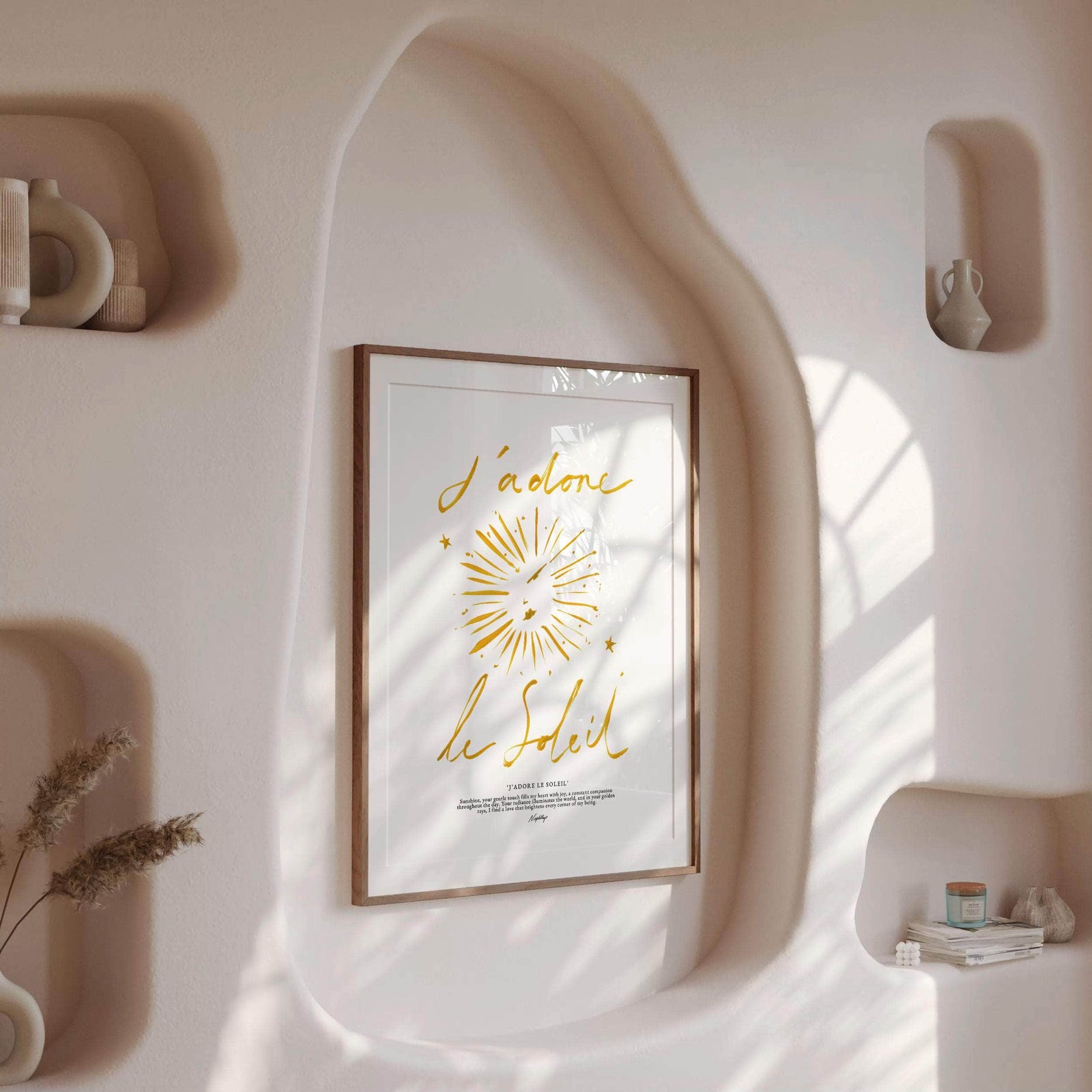 J'adore Le Soleil Print (Brushstroke Yellow)