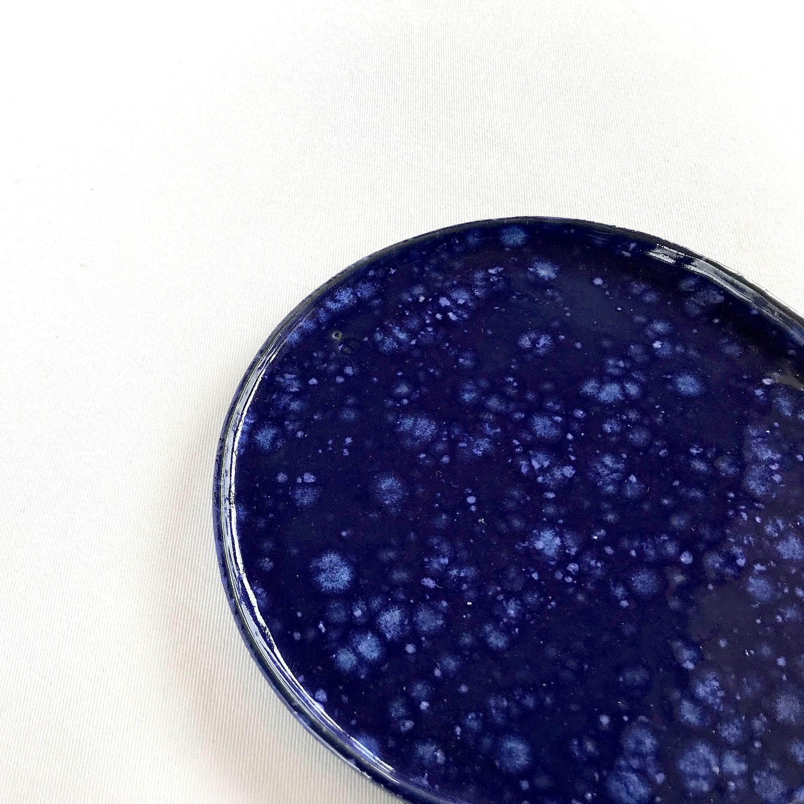 Deep Navy Galaxy Flat Plate