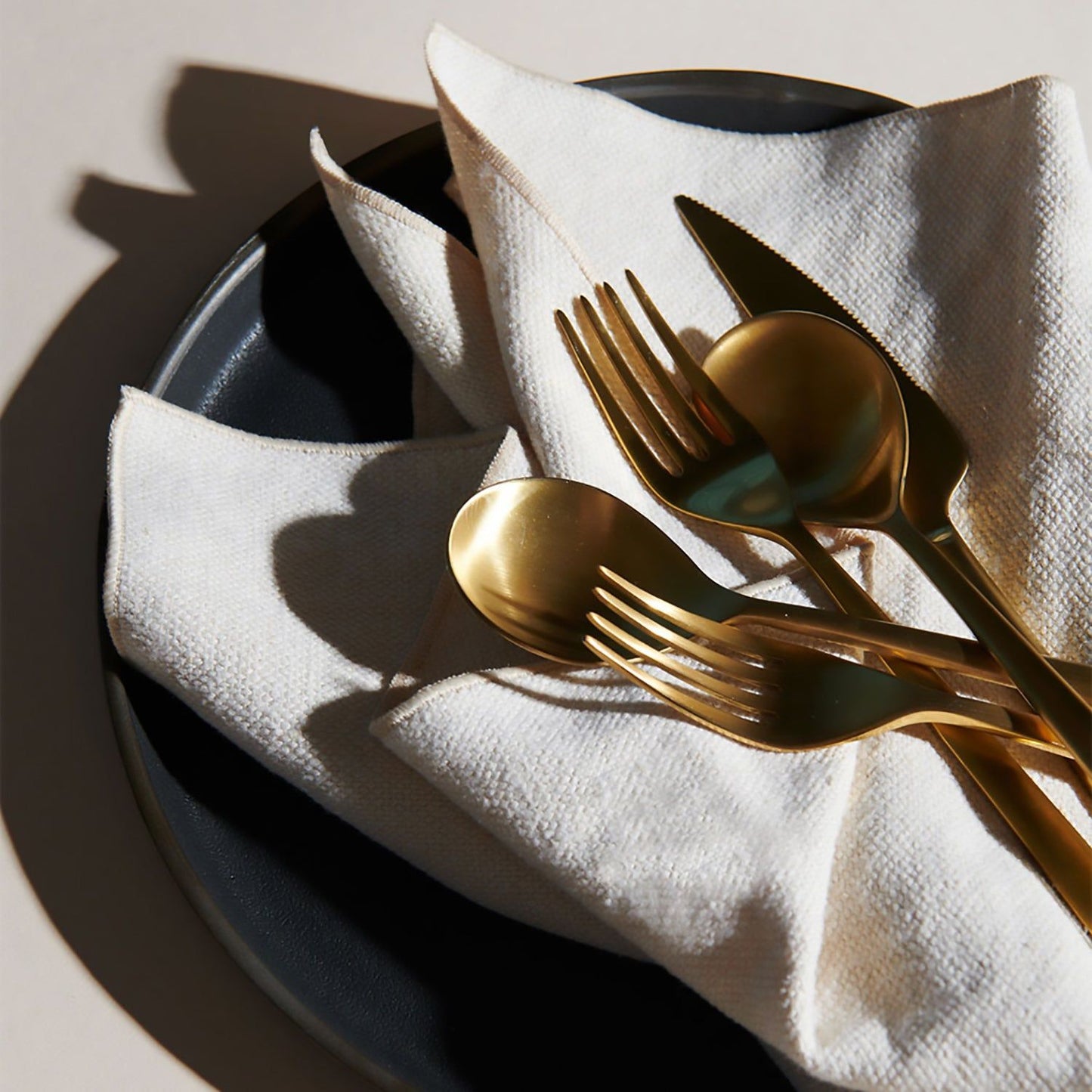 Cream Burlap Crème Napkins | Set of 4