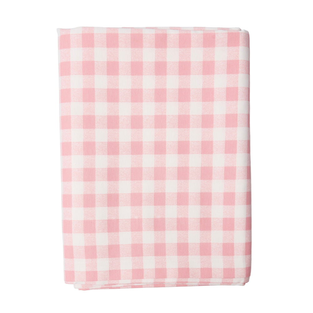 Pink Gingham Tablecloth