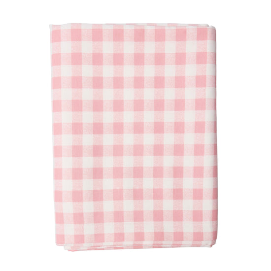 Pink Gingham Tablecloth