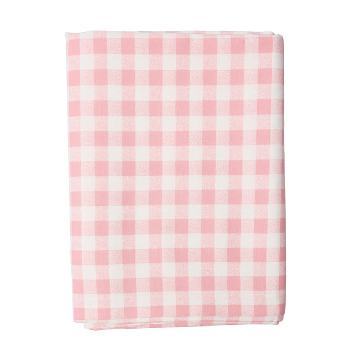 Pink Gingham Tablecloth