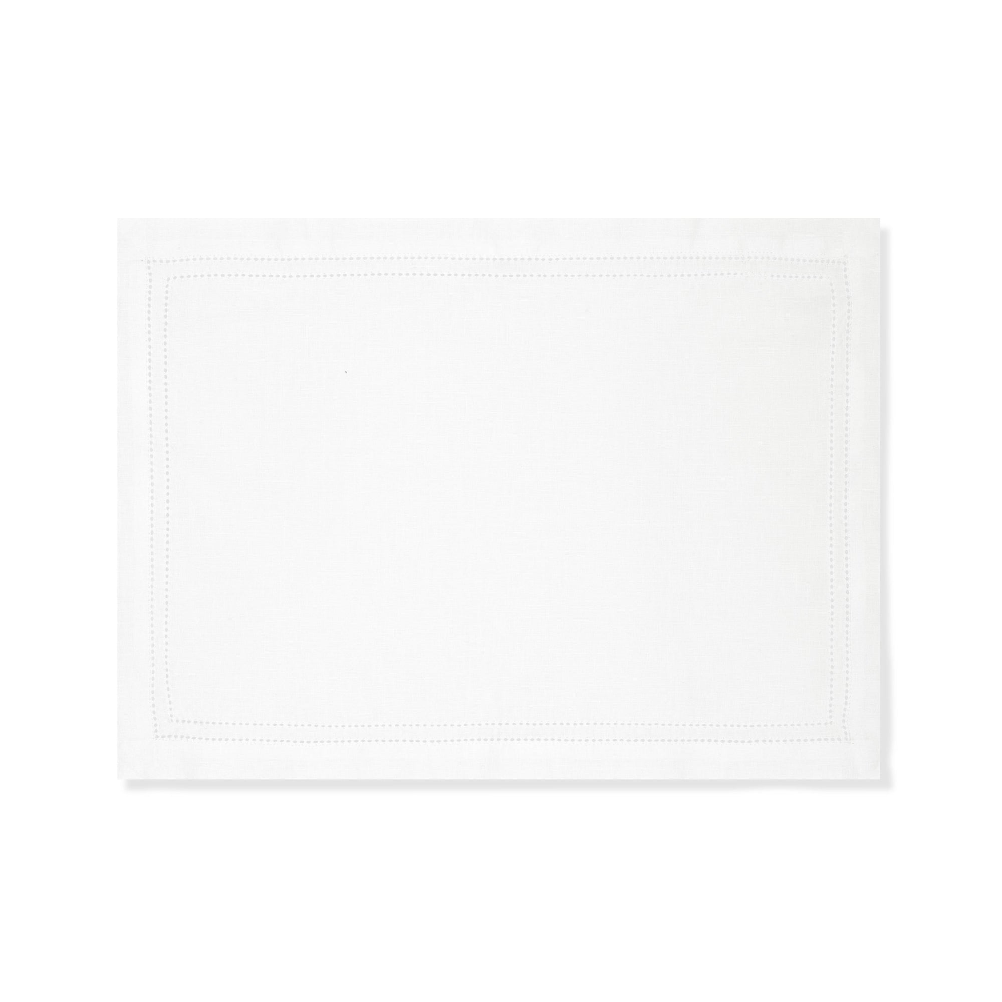 Set of 6 Personalised Double Hemstitch Edge Placemats