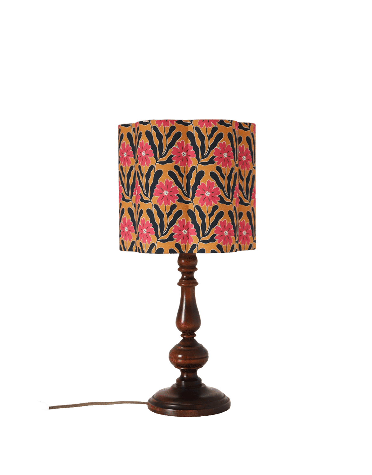Flora Flower-Shaped Lampshade in ‘Goa Flowers’ Print