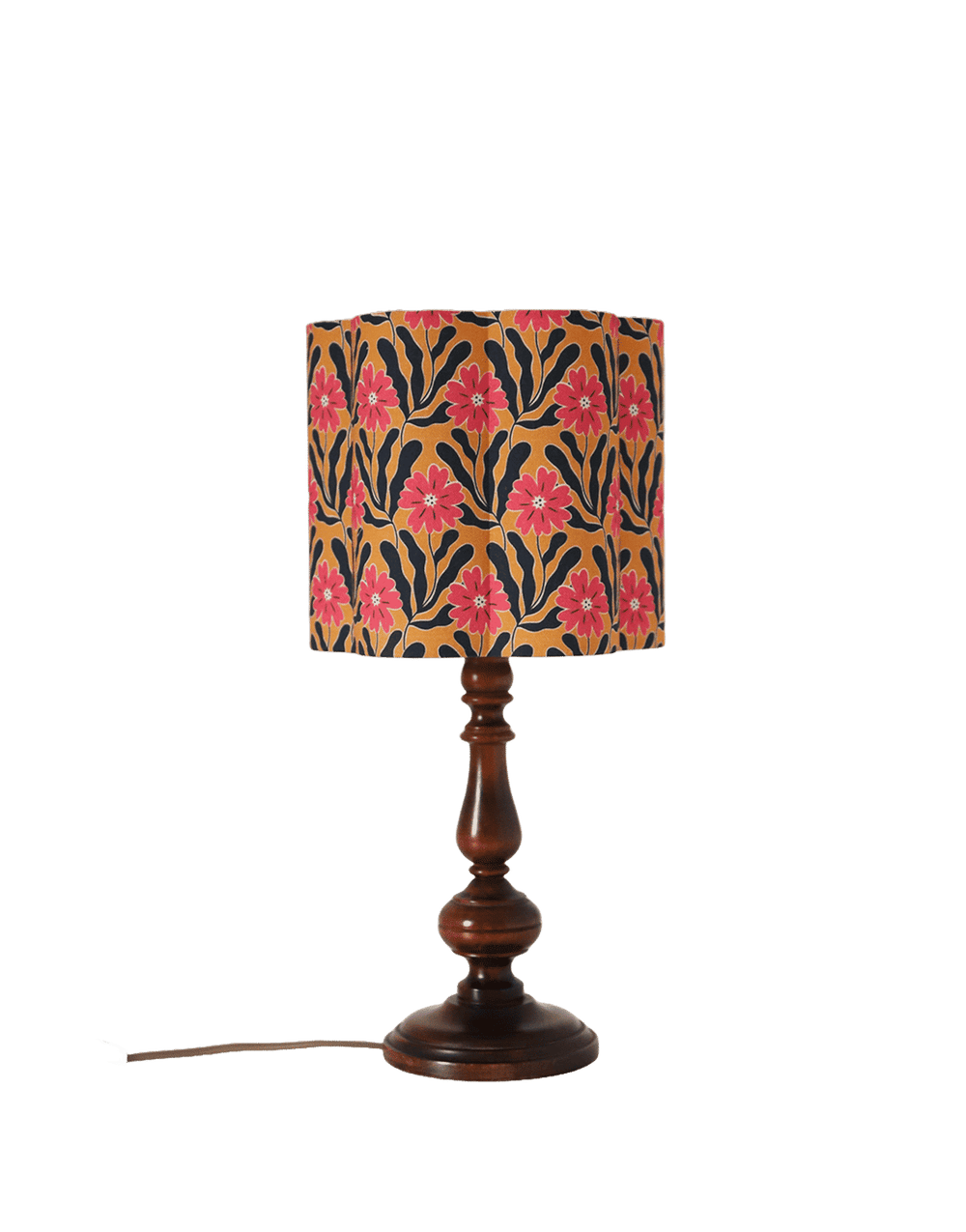 Flora Flower-Shaped Lampshade in ‘Goa Flowers’ Print