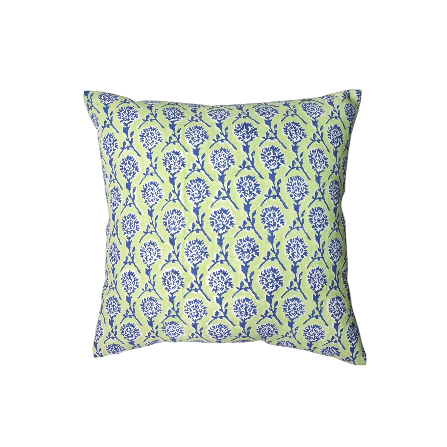 Nikhar Pure Linen Throw Pillow Cover - Lily Green