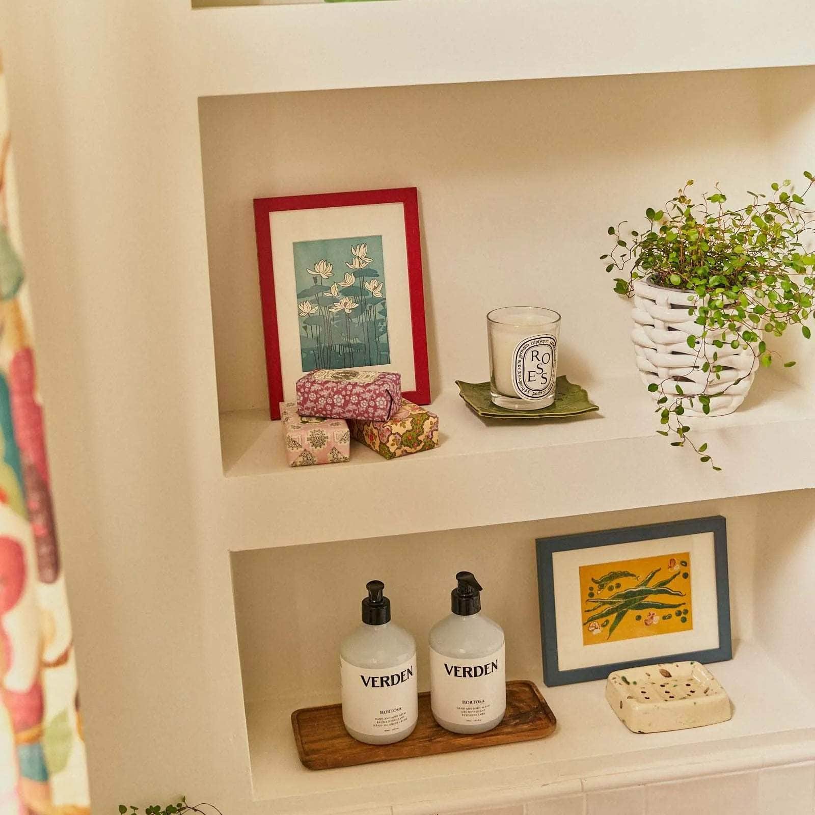 Small White Basketweave Planter