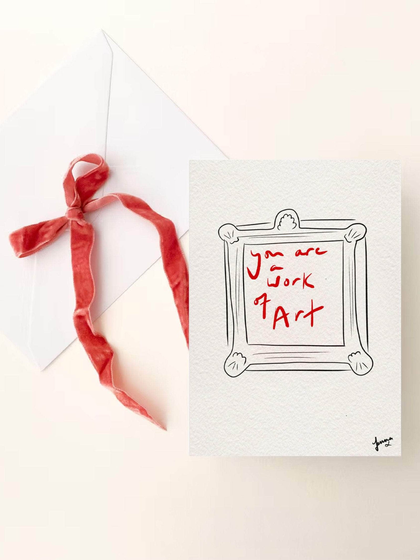 Work of Art Greeting Card