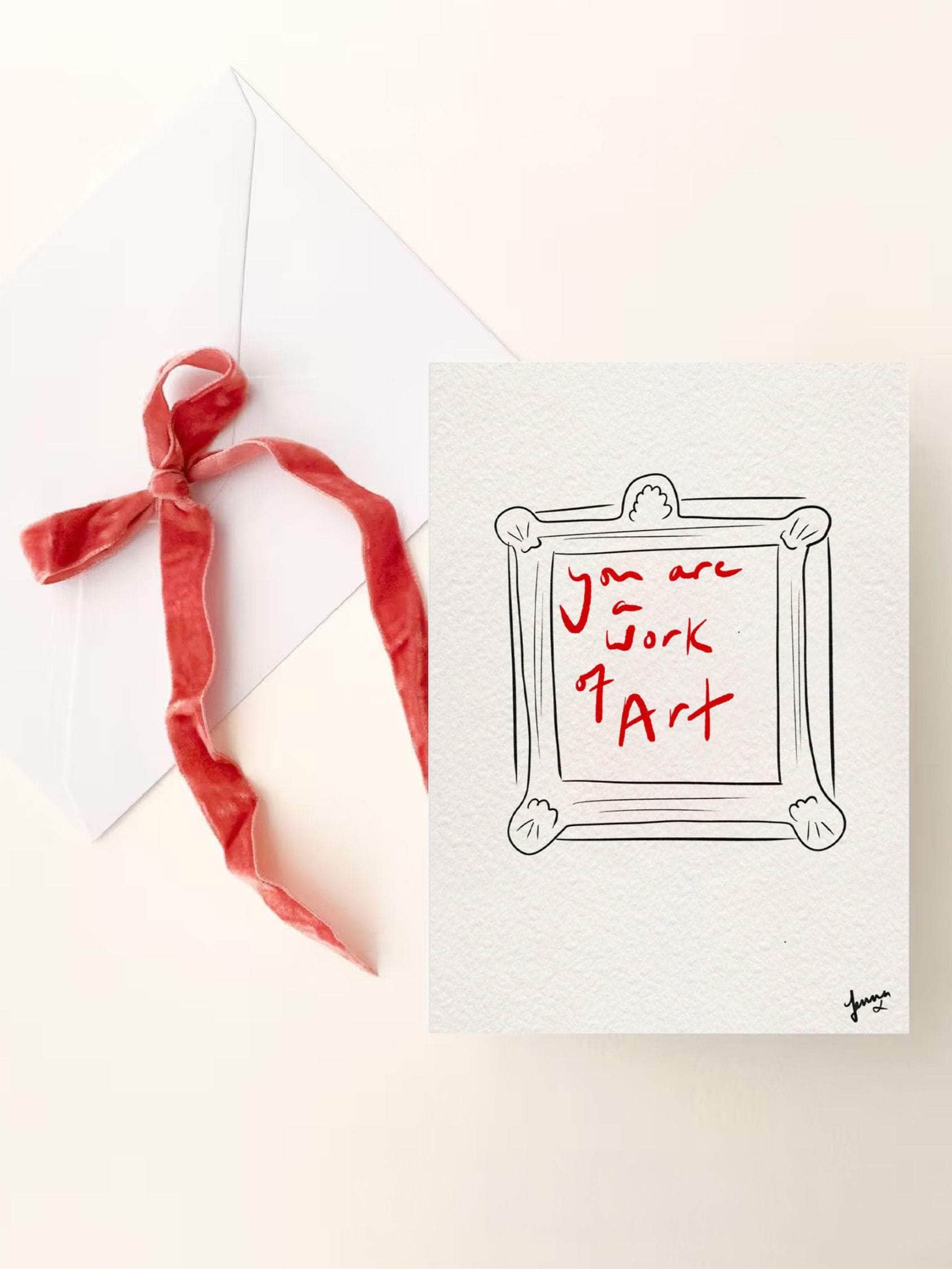 Work of Art Greeting Card