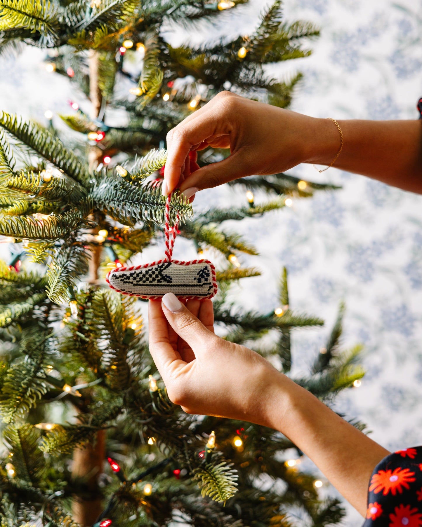 Needlepoint Icon Ornament - Vans