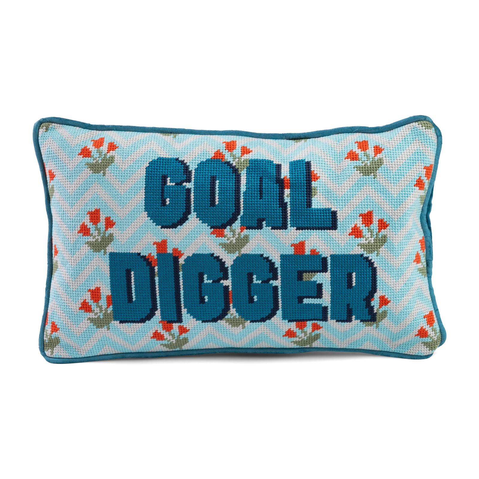 Goal Digger Needlepoint Pillow