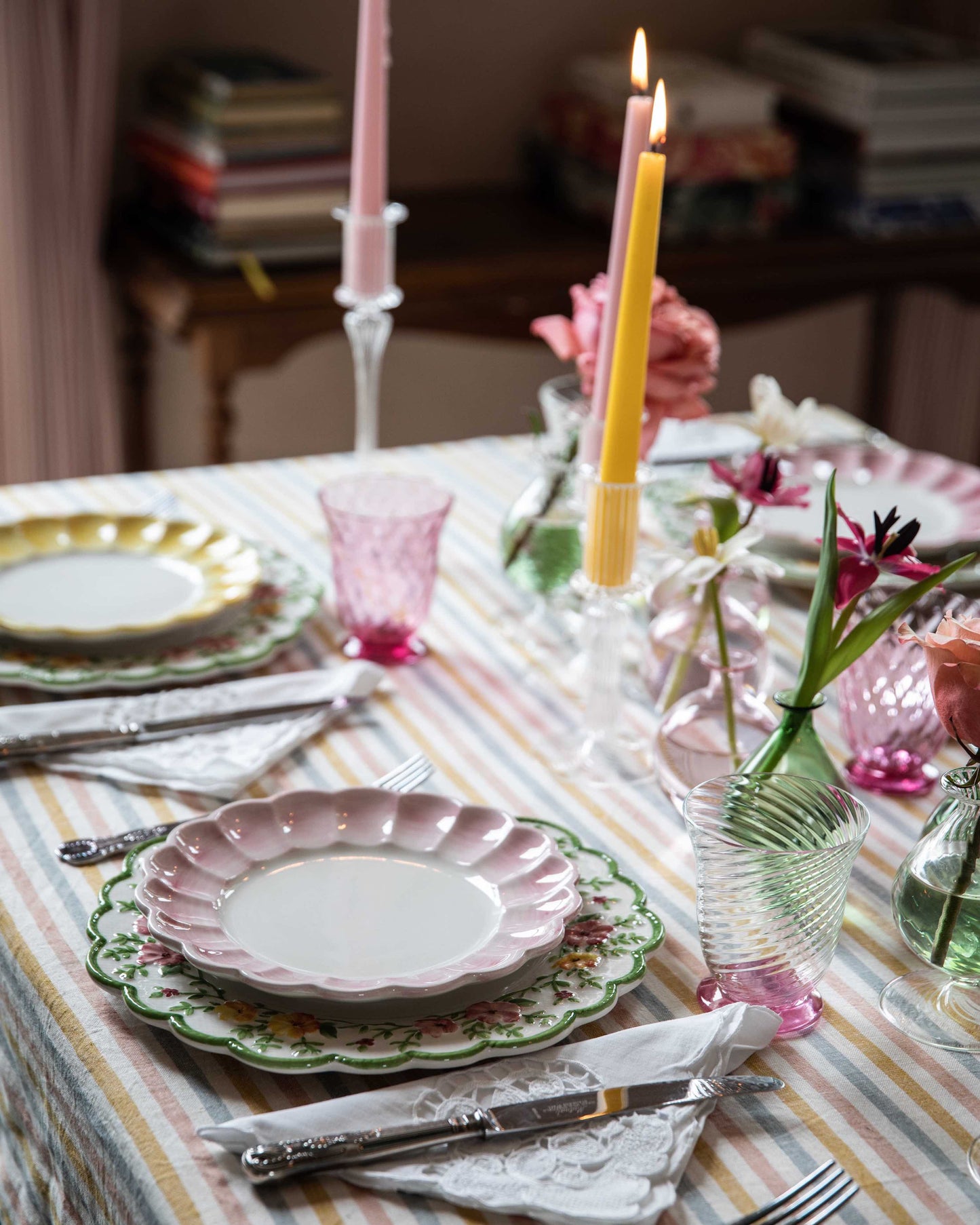 Lido Side Plate, Pink, Set Of 4