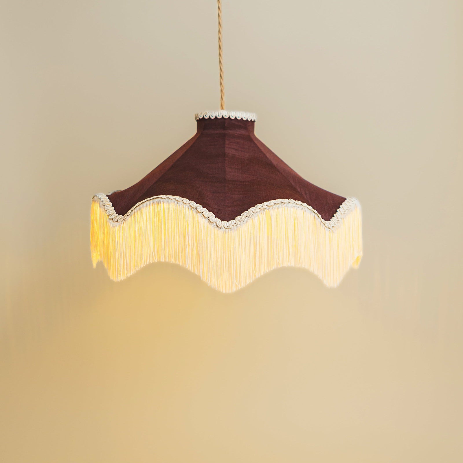 The Daisy Moiré Lampshade – Cognac