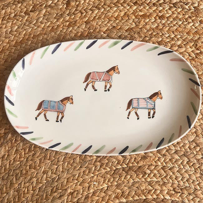 Oval Plate 32cm Brai x Popolo