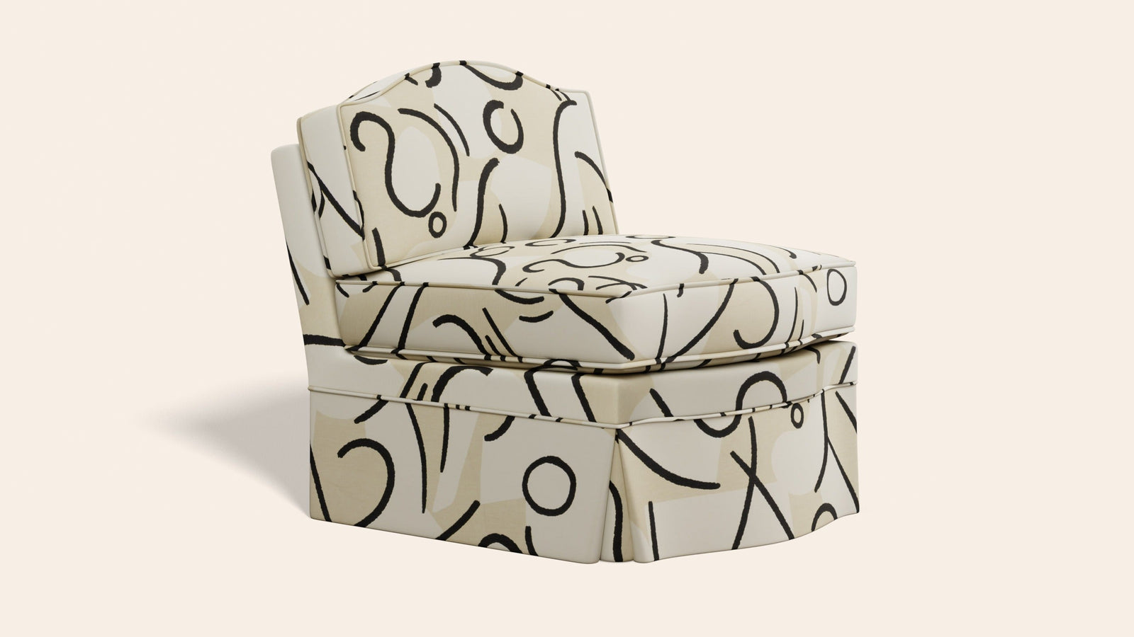 Felix Slipper Chair, Coconut
