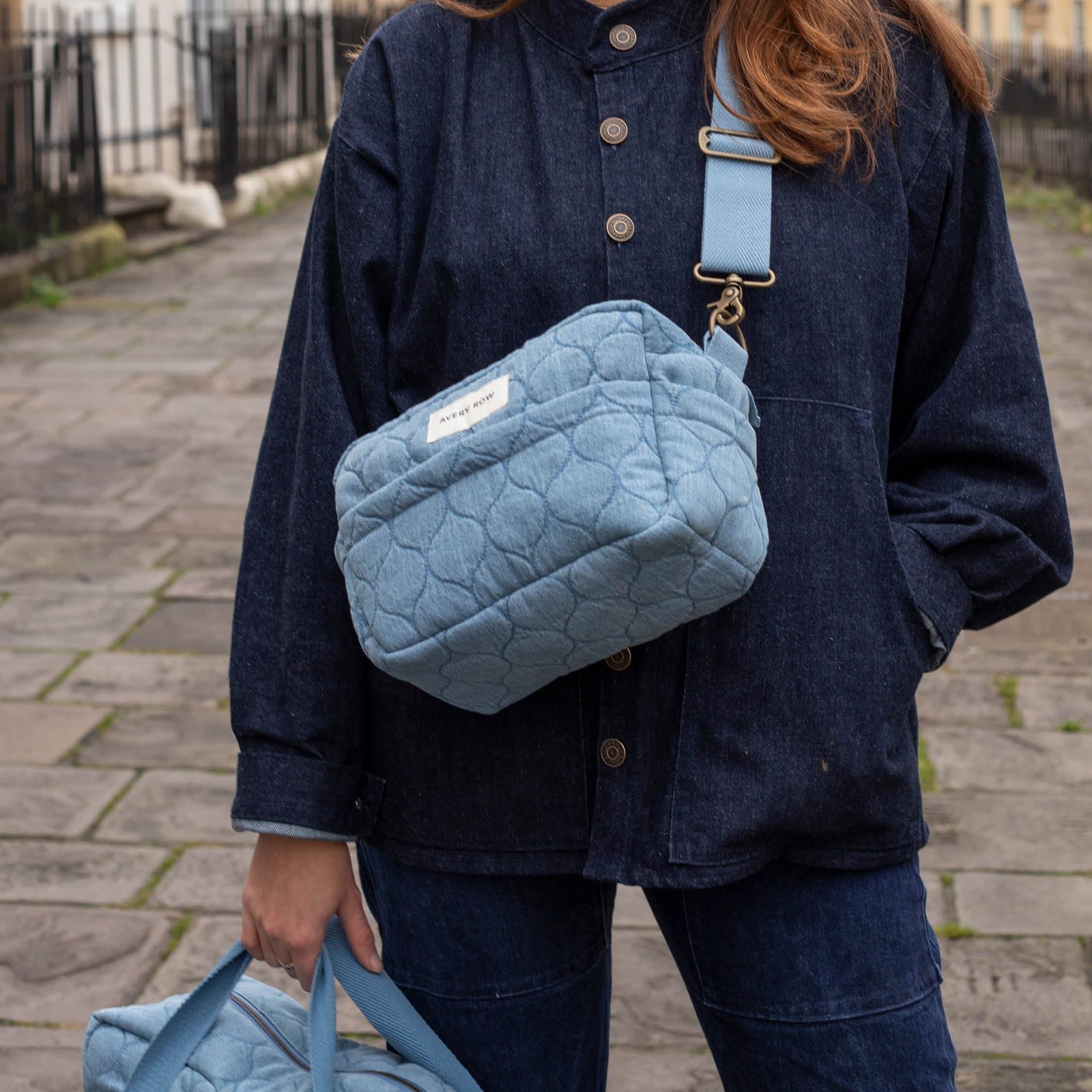 Pram Organiser Bag - Denim