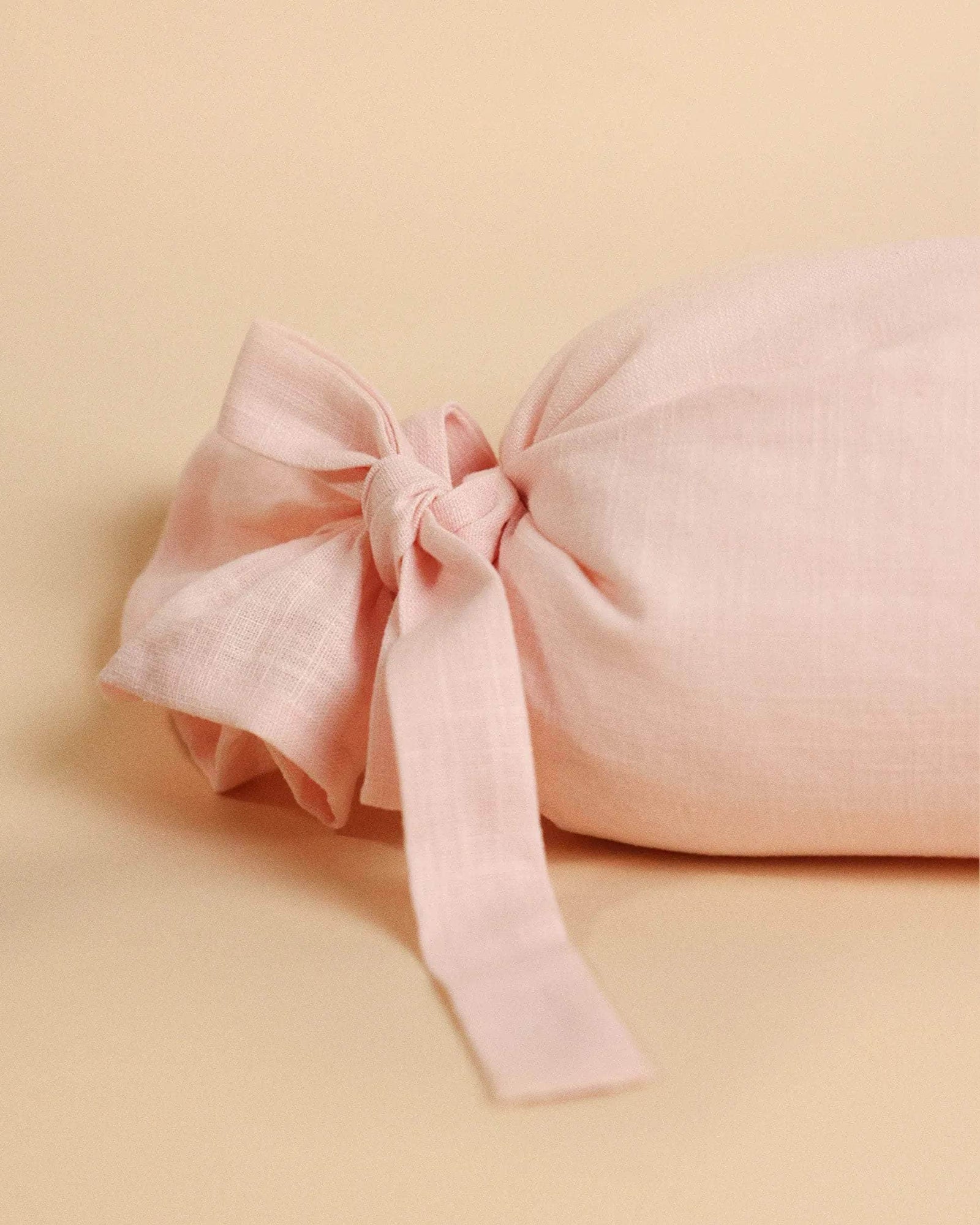 Personalised Baby Pink Bolster Pillow
