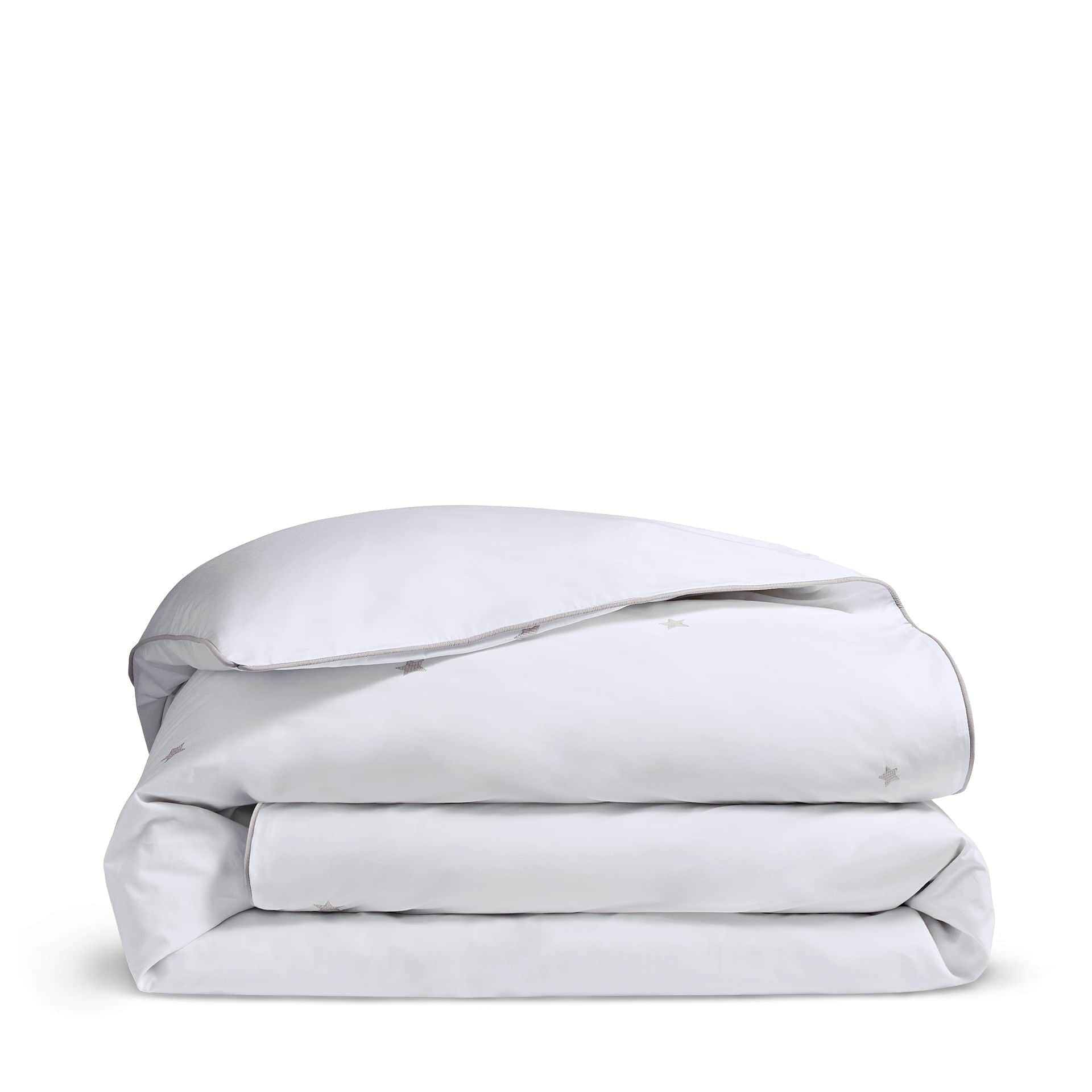 Luxury Organic Cotton Pebble Grey Amongst The Stars Duvet Cover