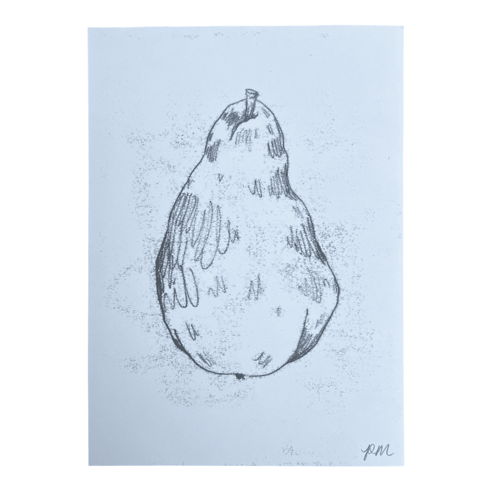 Pear Monoprint #4