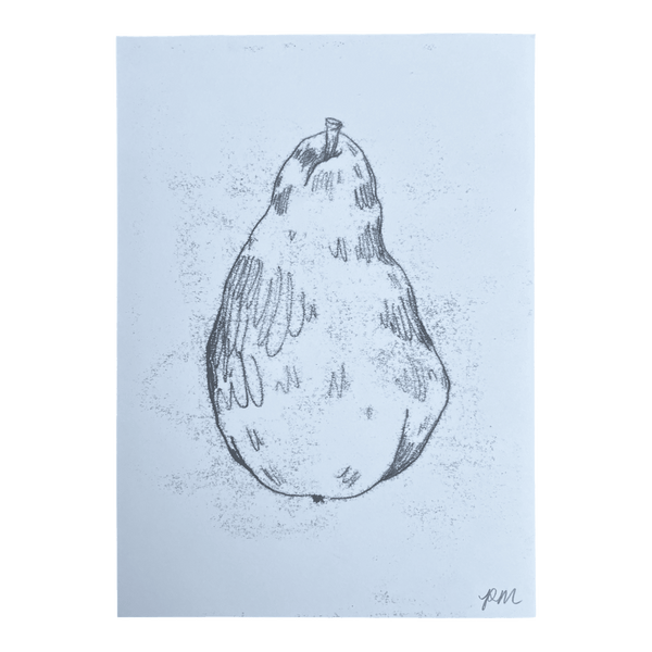 Pear Monoprint #4