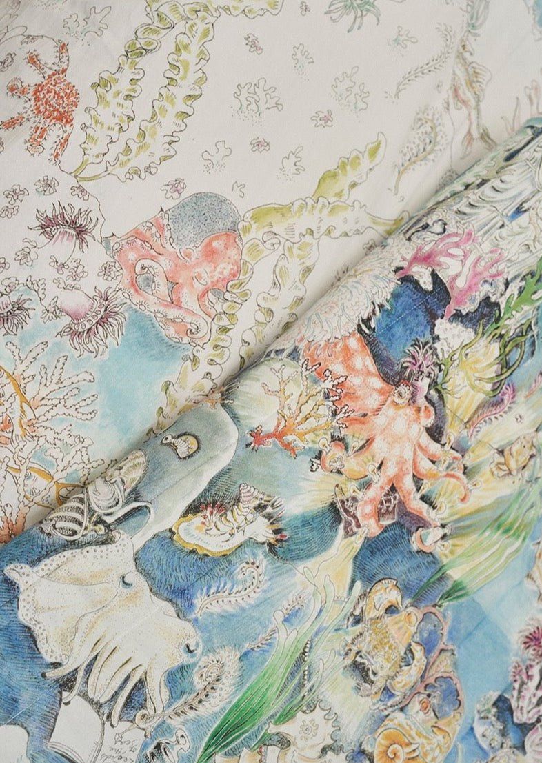 The Legends of the Sea Quilted Blanket