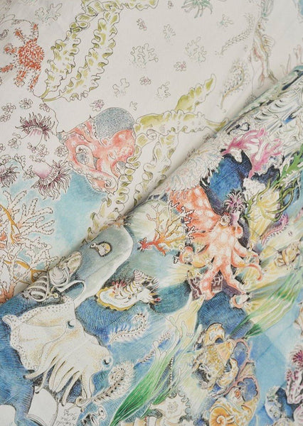 The Legends of the Sea Quilted Blanket