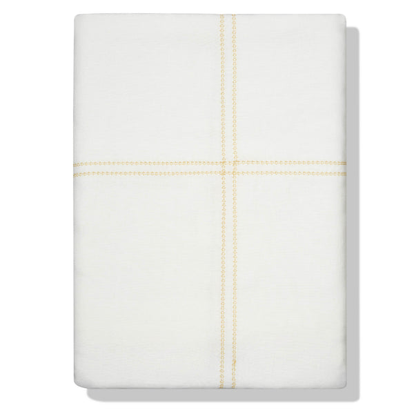 Duvet Cover Hemstitch Ochre