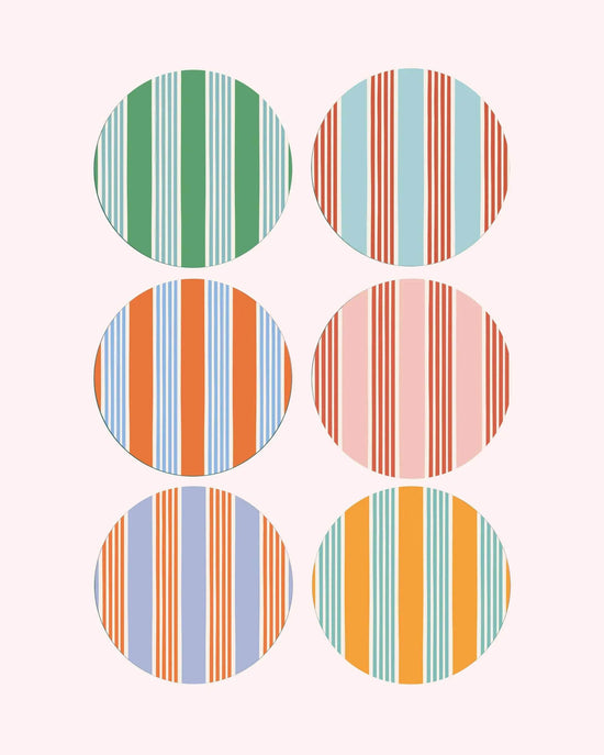 Amalfi Stripes Placemats (Set of 6)