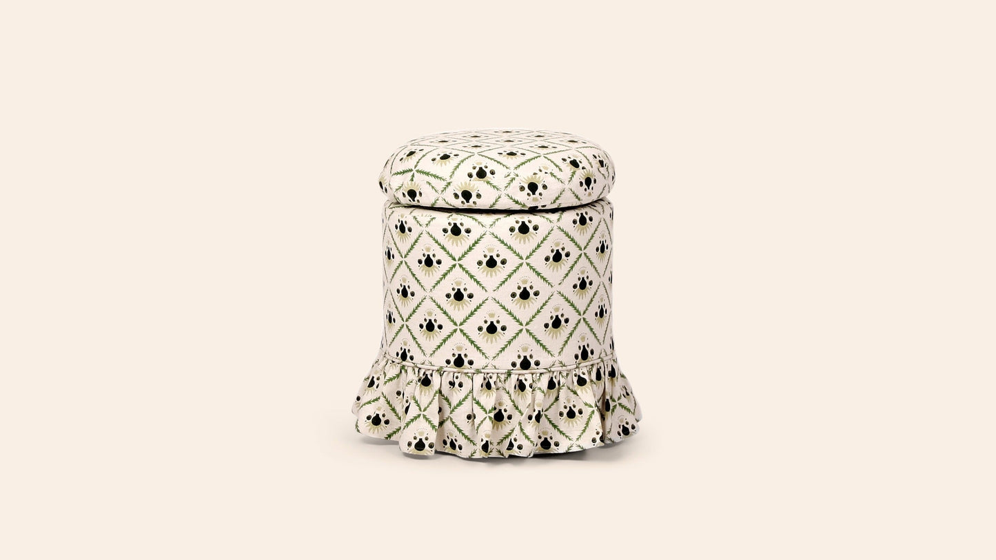 Aurora Footstool, Moss