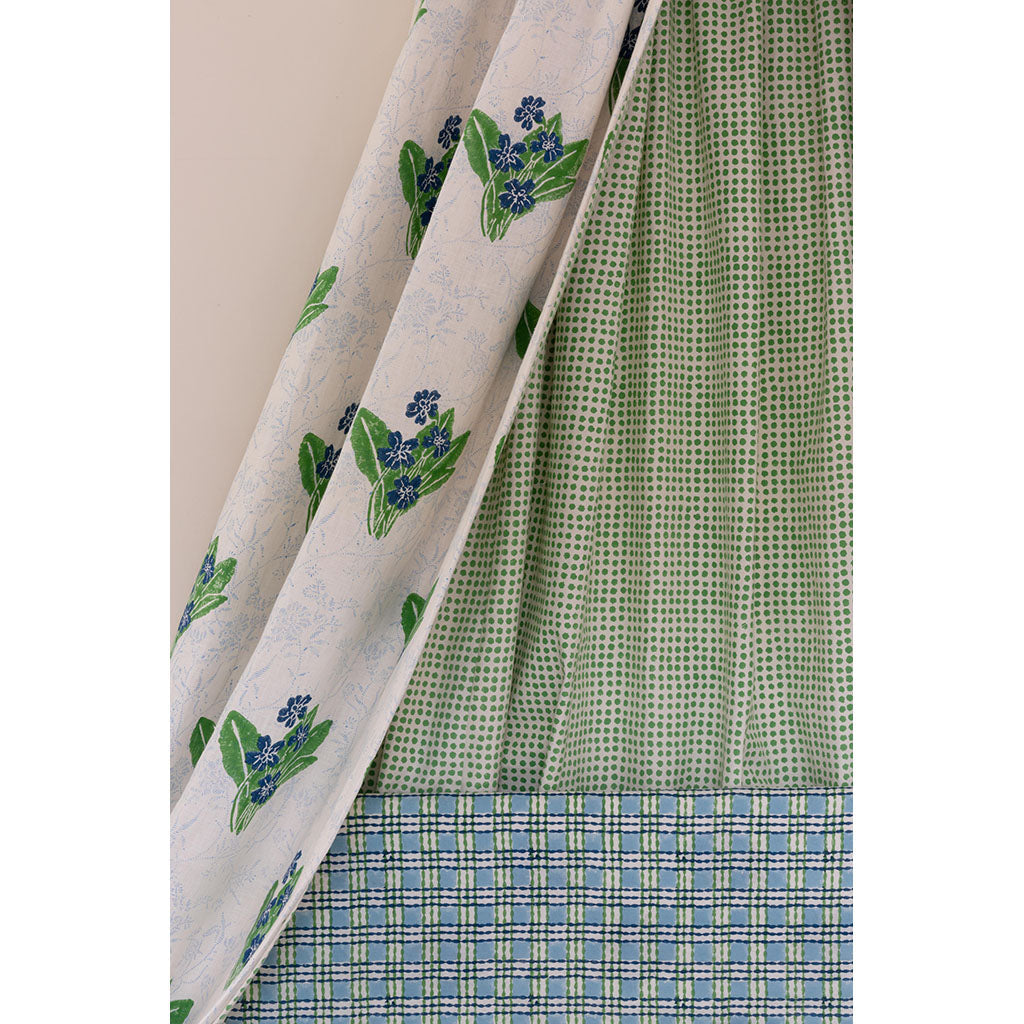 Seed Block Printed Fabric Cotton Grass