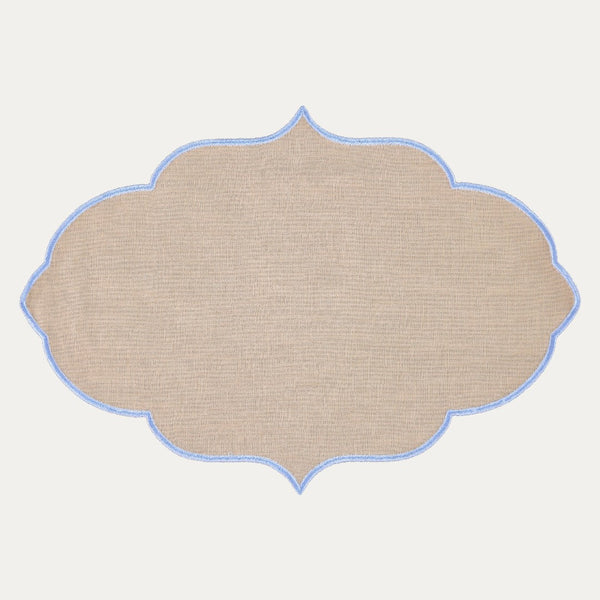 Violeta Placemat, Beige and Blue