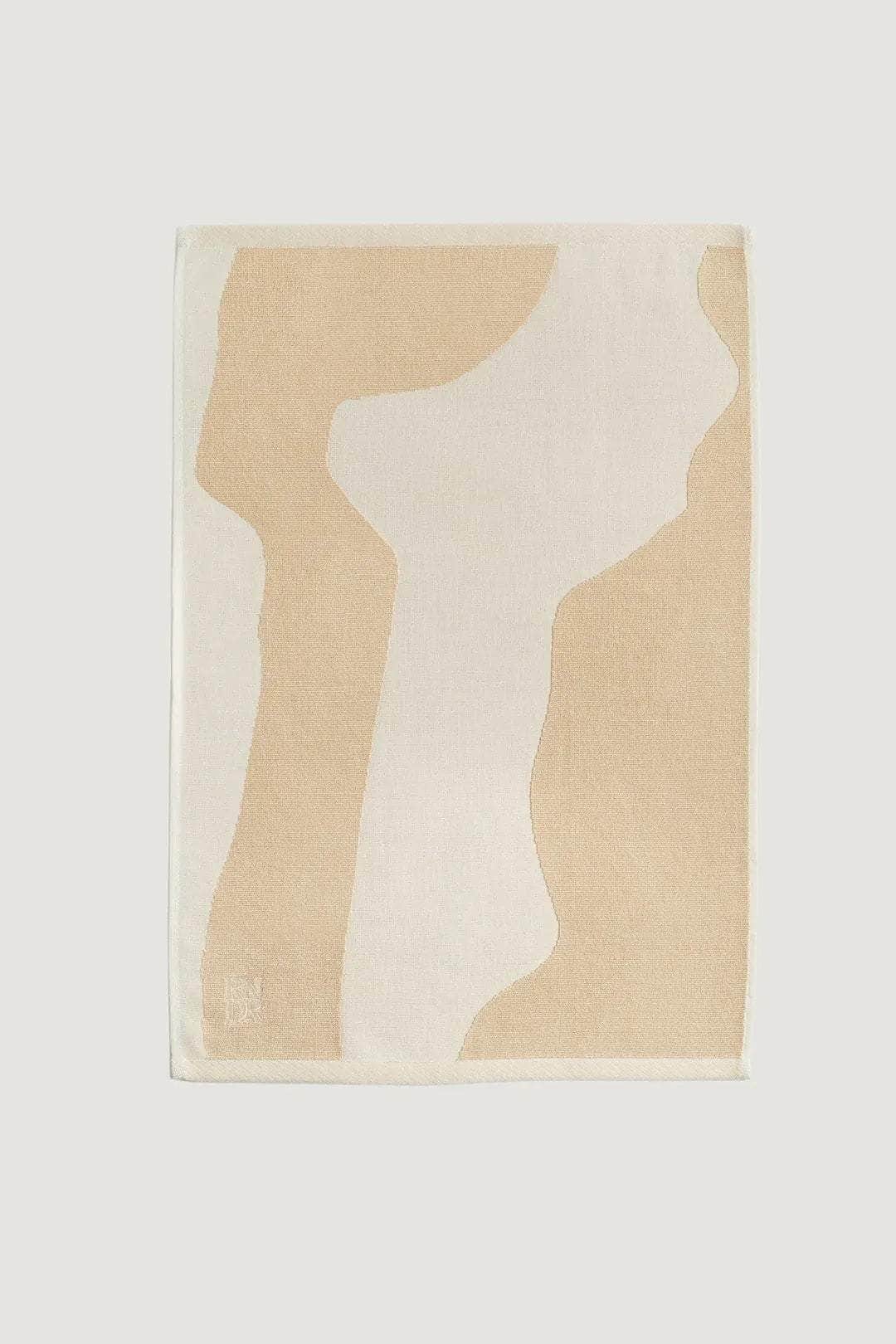 Cotton Arc Tea Towel  - Parchment