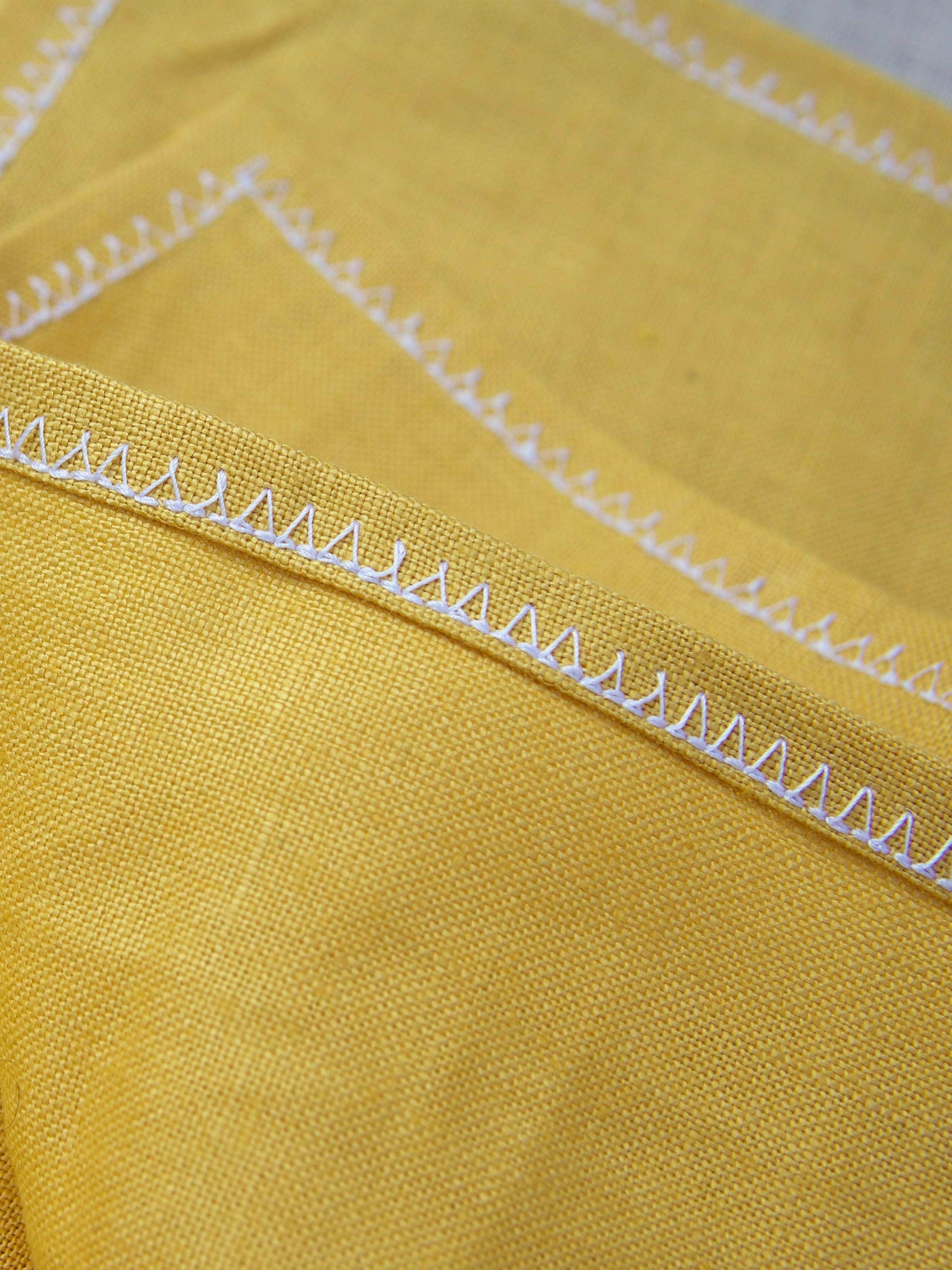 Irish Linen Hand & Tea Towel - Sunshine Yellow