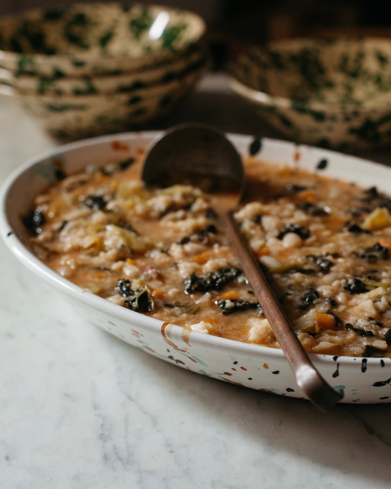 Emiko Davies 3 piece Splatterware Platter Set