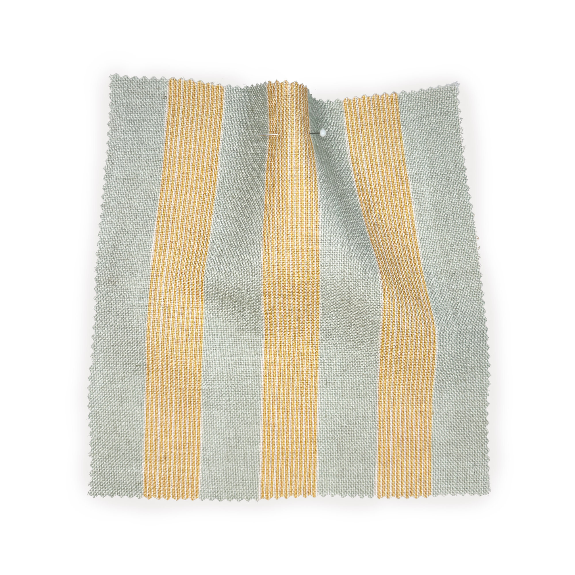 New Stripe Fabric - Duck Egg