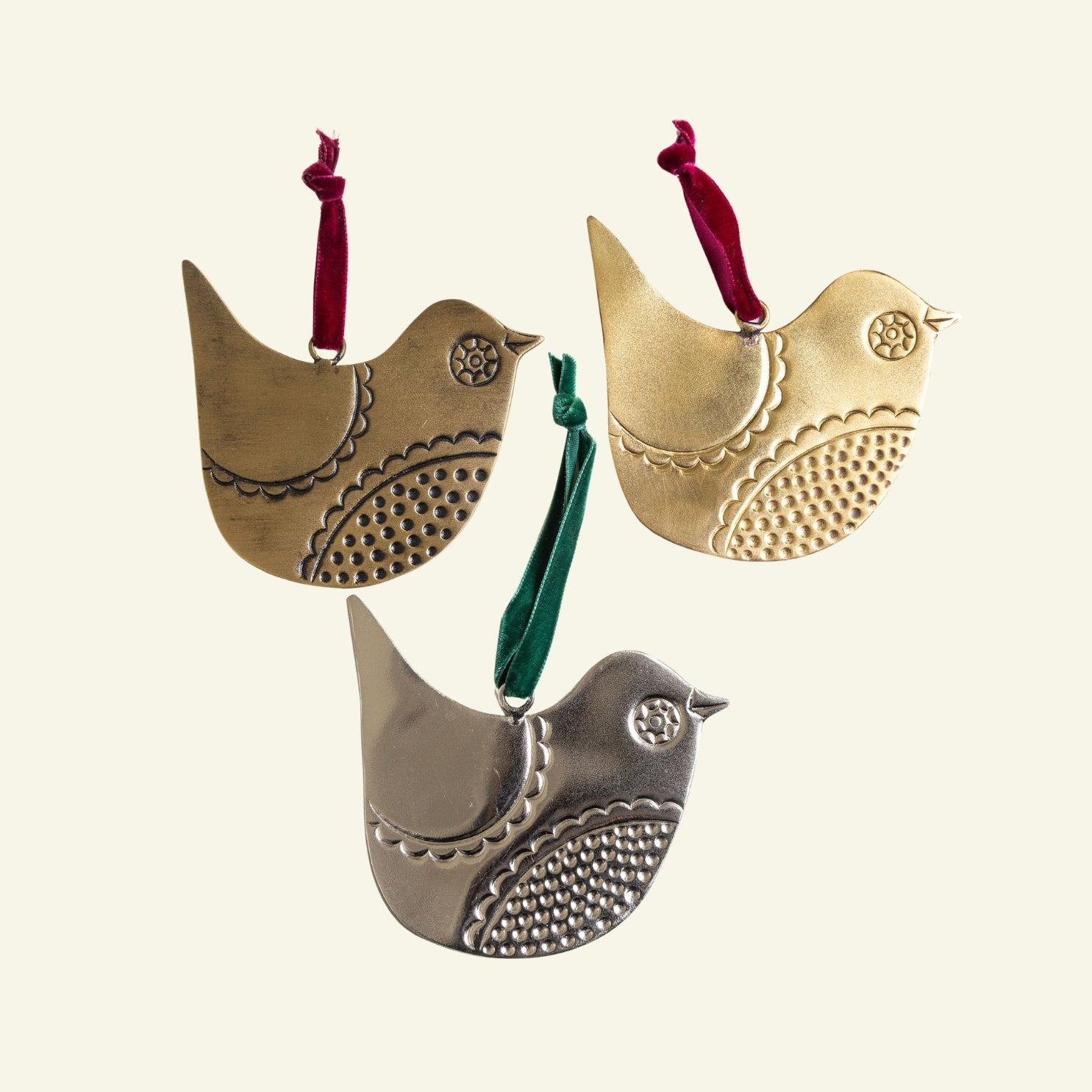 Brass Robin Tree Ornament