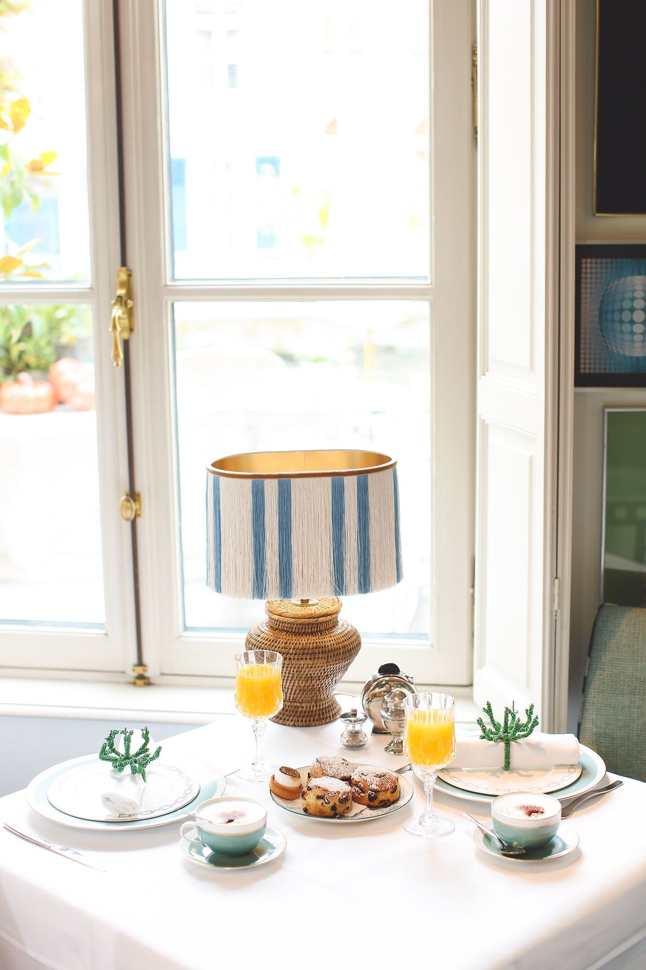 Palais x Hôtel Magique Lampshade Ava Light Blue