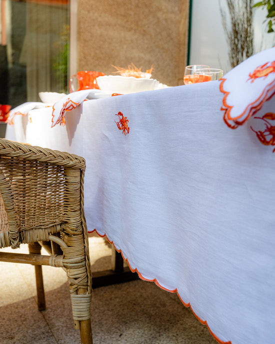 Embroidered Sea Tablecloth