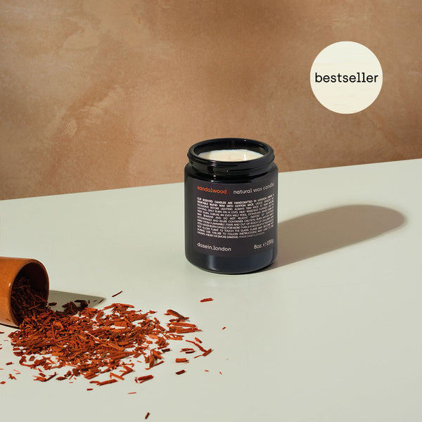 Sandalwood Natural Wax Candle (230g)