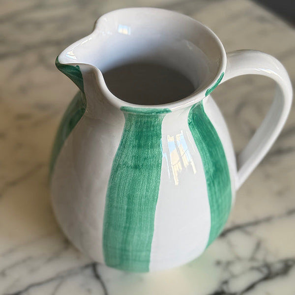 Light Green Stripe Carafe 1L