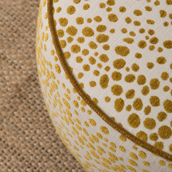 Colunga Cruella Ochre Pouf
