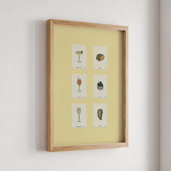 Sips & Snacks Set Print