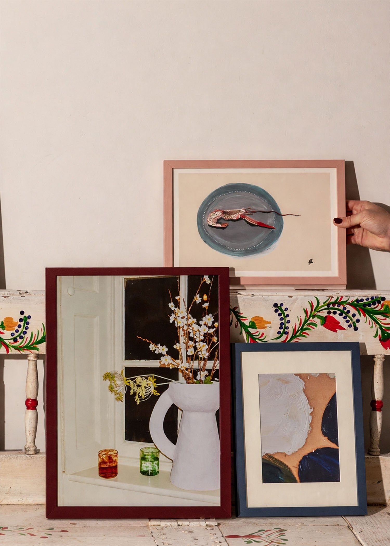 Burgundy Wood Picture Frame
