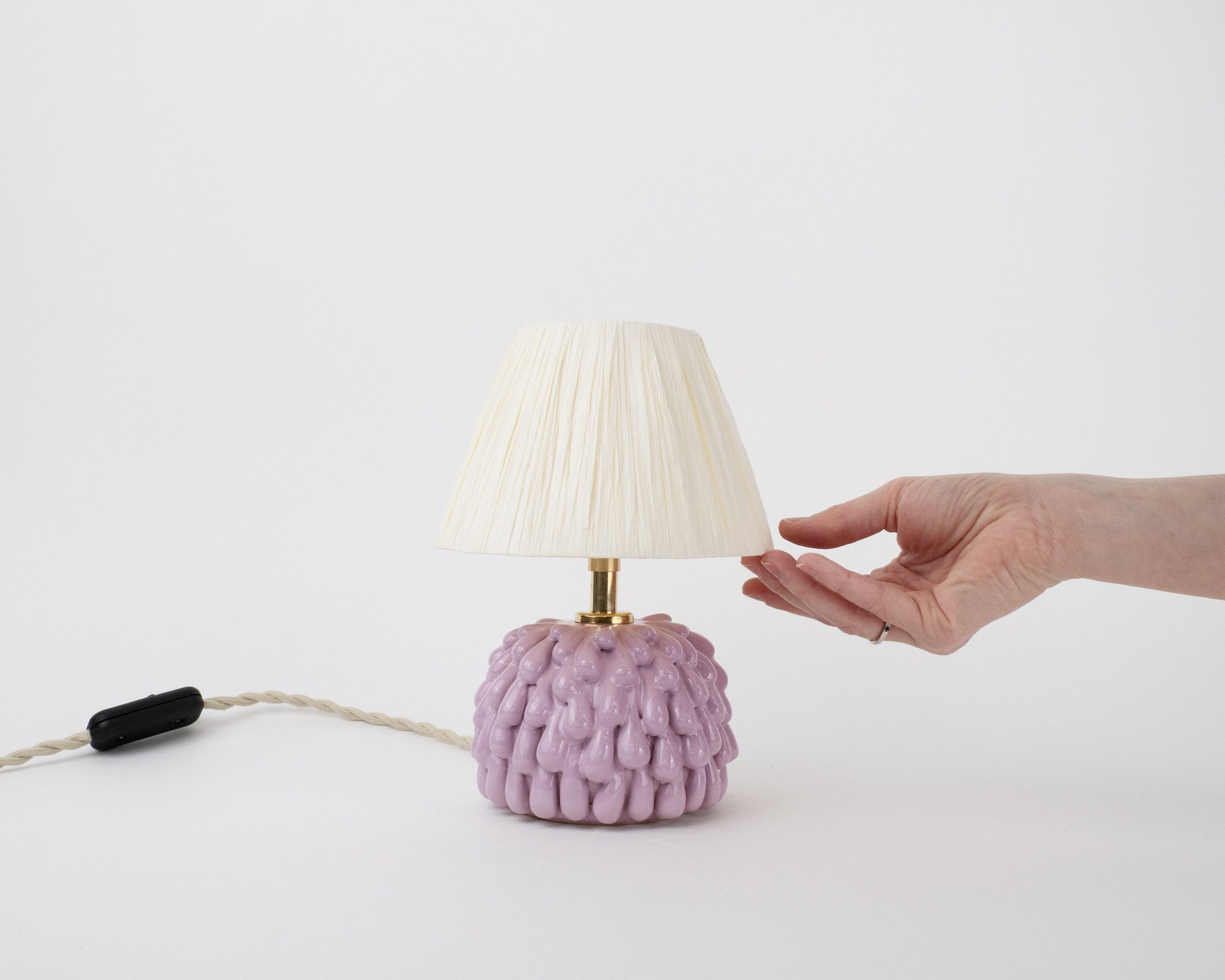 Short 'Drip' Table Lamp - Violet