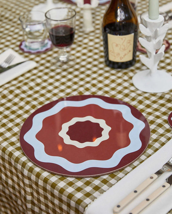 Rhubarb Ripple Placemats (Set of 6)