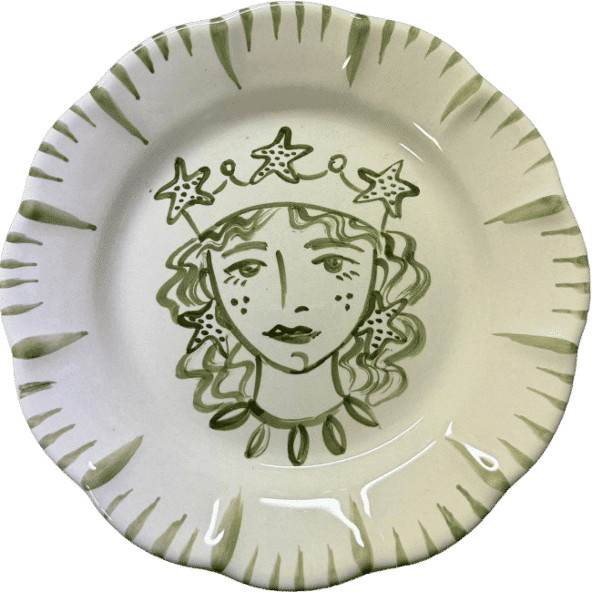 Re Di Sicilia Femme Étoile de mer Plate - 20cm