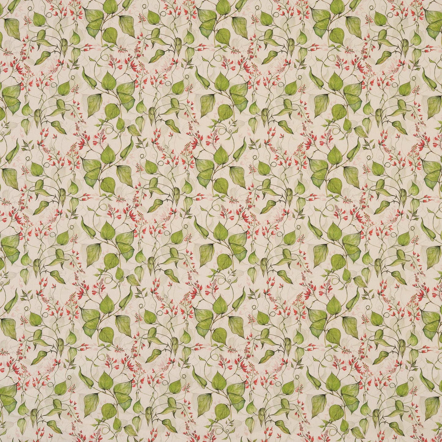 Runner Bean Flower Fabric