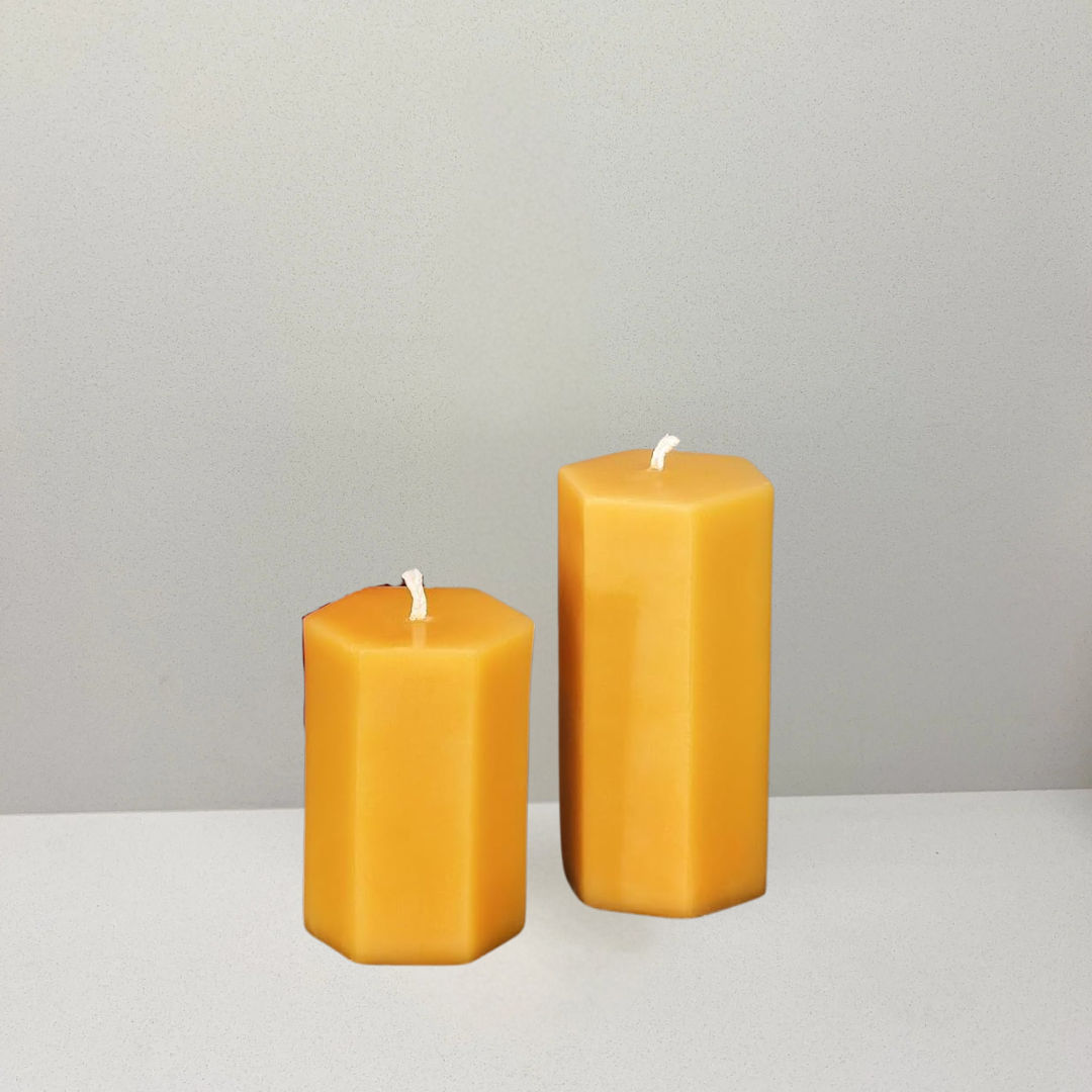 Saffron Hexagon Candle (Small)